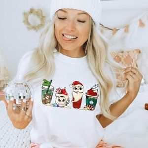Jack Halloween Town Holiday Drinks Unisex Graphic Crew Neck T-shirt